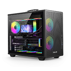 Gabinete Gamer Redragon Magic Box ATX CA616B Preto