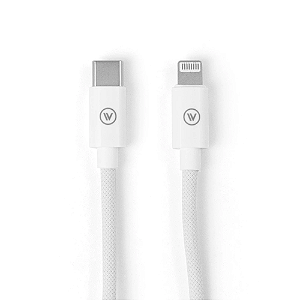 Cabo de Carregamento iWill Essencial USB-C para Lightning 2m Branco