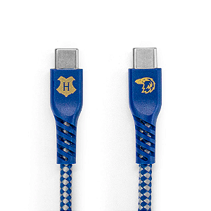 Cabo de Carregamento Harry Potter Corvinal USB-C para USB-C Azul