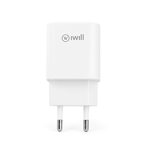 Fonte de Carregador iWill Essencial Com 2 saídas 33W Branco