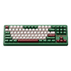 Teclado Mecânico Akko TAC87 Tri Mode RGB Matcha Red Bean Verde