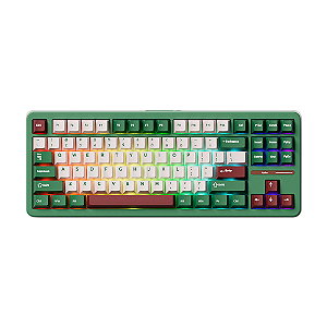 Teclado Mecânico Akko TAC87 Tri Mode RGB Matcha Red Bean Verde