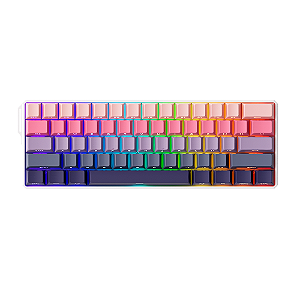 Teclado Magnético Gamer Monsgeek Fun60 Ultra Phantom Pink RGB
