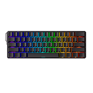 Teclado Magnético Gamer Monsgeek Fun60 Ultra Alumínio 8K RGB Preto
