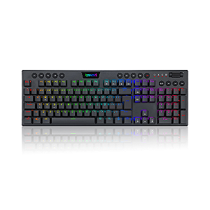 Teclado Mecânico Gamer Redragon Horus ARGB Low Profile Preto