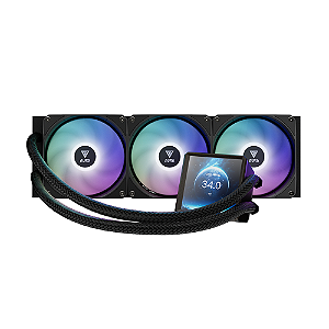 Water Cooler Gamdias Aura GL 360 Com Display Digital Preto