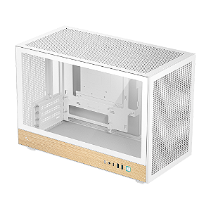 Gabinete Gamer DeepCool CH260 Wood Micro-ATX Sem Fans Branco