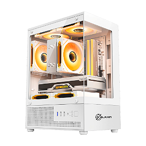 Gabinete Gamer Kalkan Hakon Mid Tower m-ATX Branco