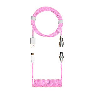 Cabo Duplo Enrolado Cooler Master KB-CMZ1 Magenta Rosa