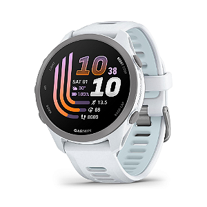 Relógio Smartwatch Garmin Forerunner 170 Music e GPS Tela AMOLED Branco e Cinza