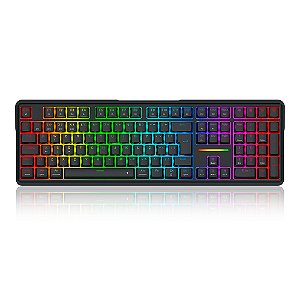 Teclado Mecânico Gamer Redragon Antonium Pro RGB Full Size Preto