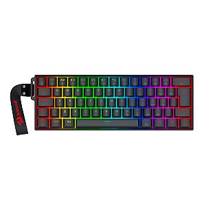 Teclado Redragon Magnetico Fizz RGB Switch AmberMag Linear Preto