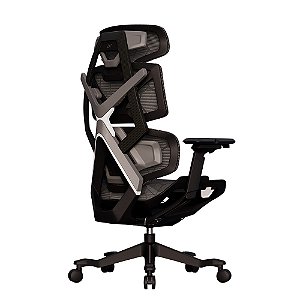 Cadeira Ergonômica Elements Gamer Vector Full Mesh Até 140kg Ergogamer Preto e Cinza