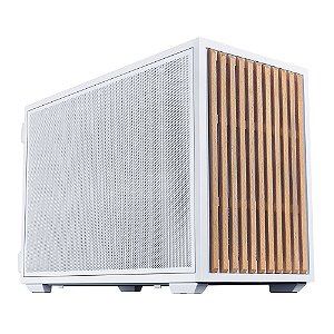 Gabinete Gamer Lian Li X Dan Case B4 Wood Com Fans Branco