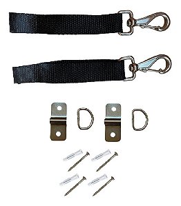 Kit Trava Toldo Chapinha Pitão + Presilha C/ Fita Reguladora