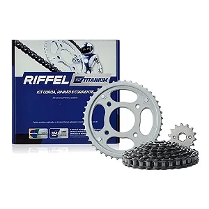 Kit Transmissão Riffel Titanium Para CG 160 Fan Titan Start 16-25