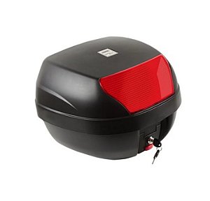 Baú Protork Smart Box 28 Litros Preto C/ Lente Vermelho