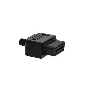 Conector OBD 2 Fêmea 16 Pinos Universal para Solda Fio