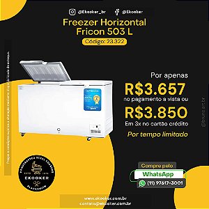 Freezer Horizontal 503 litros