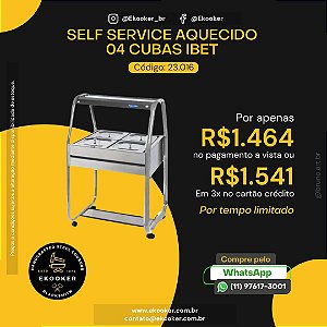 Self Service Aquecido 04 Cubas Ibet