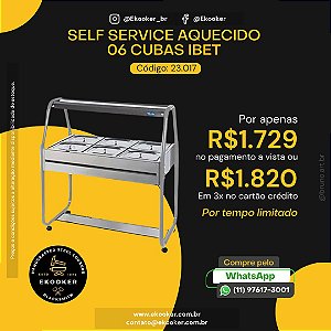 Self Service Aquecido 06 Cubas Ibet