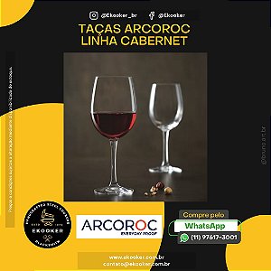 Taça Vinho 470 ML ARCOROC Linha Carbenet (12 unidades)