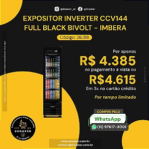 Expositor Inverter CCV144 Full Black Bivolt - IMBERA