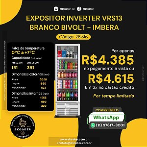 Expositor Inverter VRS13 Branco Bivolt - IMBERA