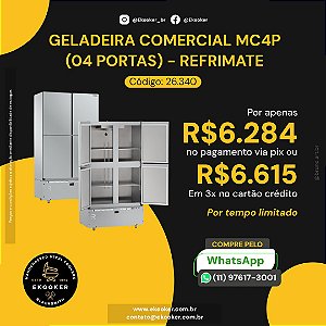 Geladeira Comercial 4 portas - Refrimate