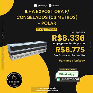 Ilha Expositora p Congelados (03 Metros) - Polar