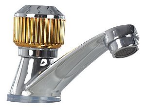 Torneira Banheiro Lavabo Pia Cuba Bica Baixa ¼ De Volta