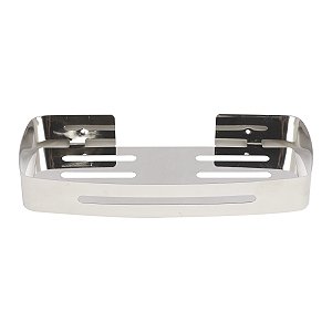 Suporte shampoo retangular parede banheiro Aço inox Cromado