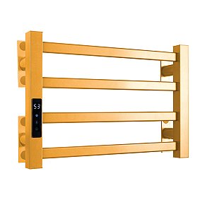 Toalheiro Elétrico Térmico Aquecido 30x 45 Dourado 110V