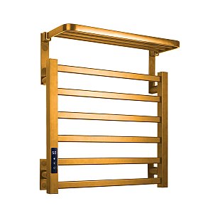Toalheiro Elétrico Térmico Aquecido 45x 50 Dourado 110V