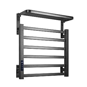 Toalheiro Elétrico Térmico Aquecido 45x 50 Preto 110V