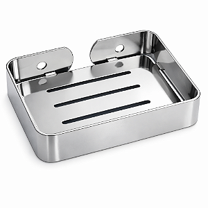 Porta Sabonete Luxo Aço Inox - Cromado