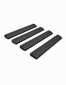 Acabamento Lateral de Deck Plástico Rampa Jardim Quintal - Cinza