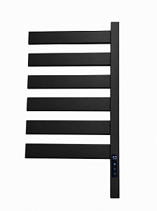 Toalheiro Elétrico 45x70 Térmico Display Digital Temporizado Moderno Lateral Preto