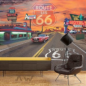 Papel de parede Adesivo - Route 66