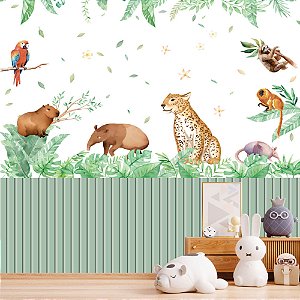 Papel de parede Adesivo - Safari Amazônico, Fauna e Flora