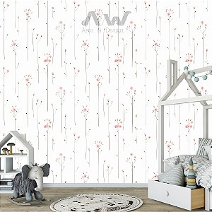 Papel de parede Adesivo - Flores Finas