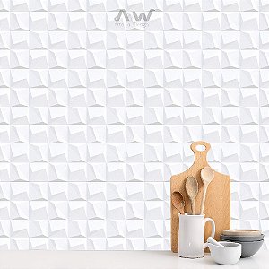 Papel de Parede Adesivo - Pastilhas 3D Cerâmica