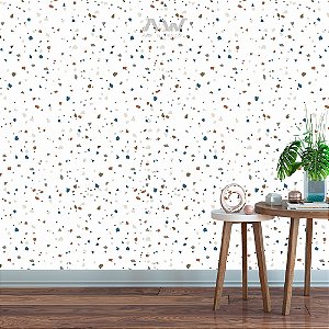 Papel de Parede Adesivo -  Granilite de Tons Azul com Vinho