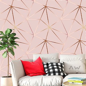 Papel de Parede Adesivo -  Zara Rosê