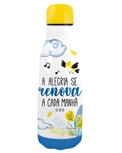GARRAFA TÉRMICA METAL NEO 350ML FE1 - SMILINGUIDO A ALEGRIA