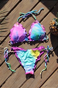 TOP RIPPLE E CALCINHA RIPPLE LEVANTA BUMBUM