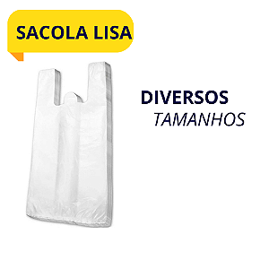 SACOLA LISA BRANCA | DIVERSOS TAMANHOS