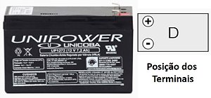 BATERIA SELADA 12V  7,2AH  UP1272  UNIPOWER