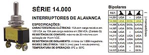 CHAVE ALAVANCA BIPOLAR 3P 6T 15A 14203