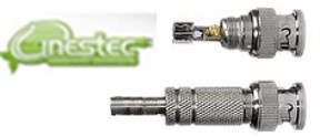CONECTOR BNC MACHO PINO FIXO COM MOLA E PARAFUSO HBN-081
